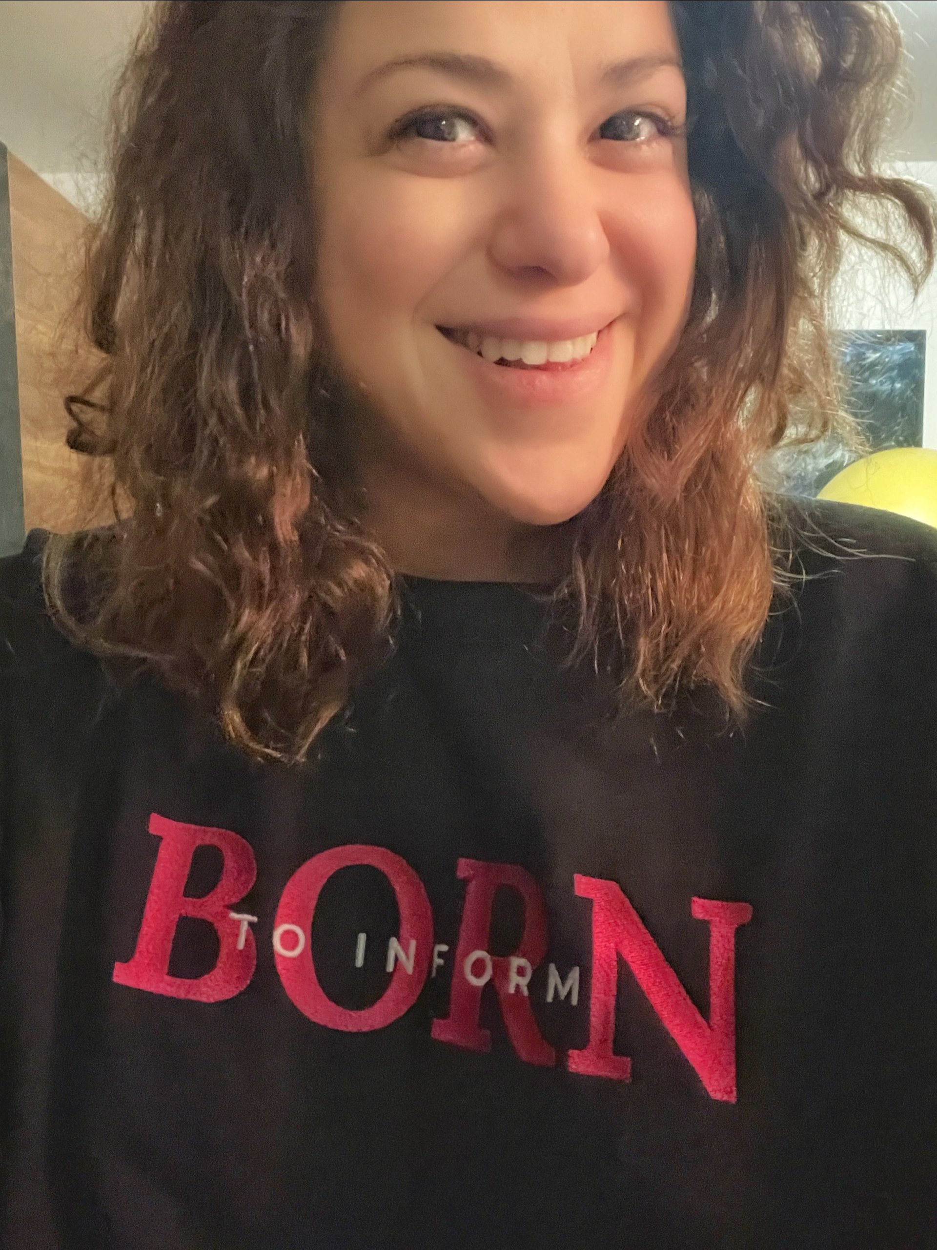 Born to Inform Manifestor Embroidered Sweatshirt (Pink) product image (6)