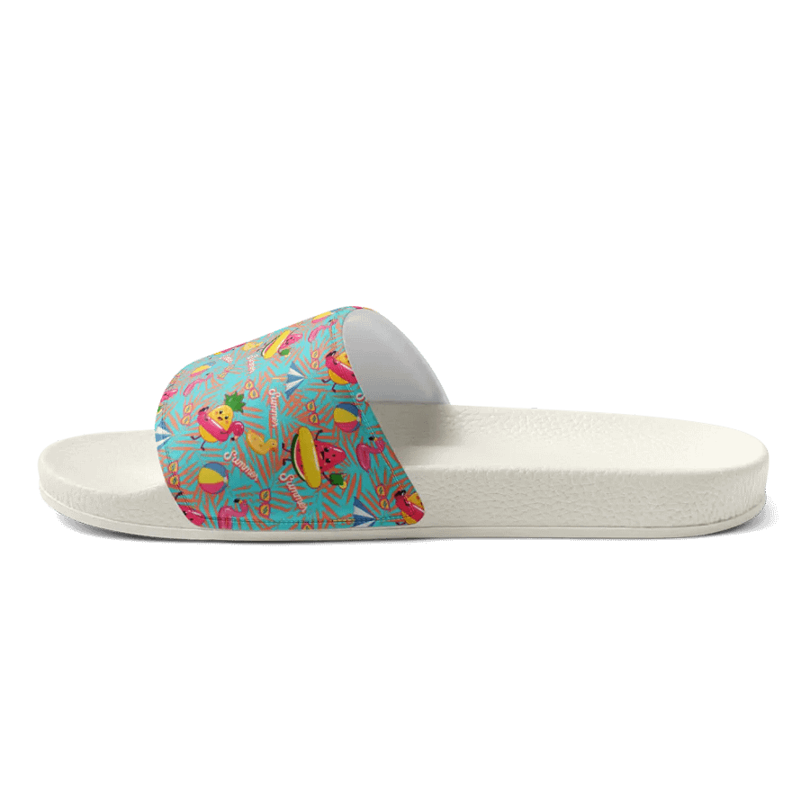 Funny Floaties Summer Hawaiian Men's Slides product image (8)