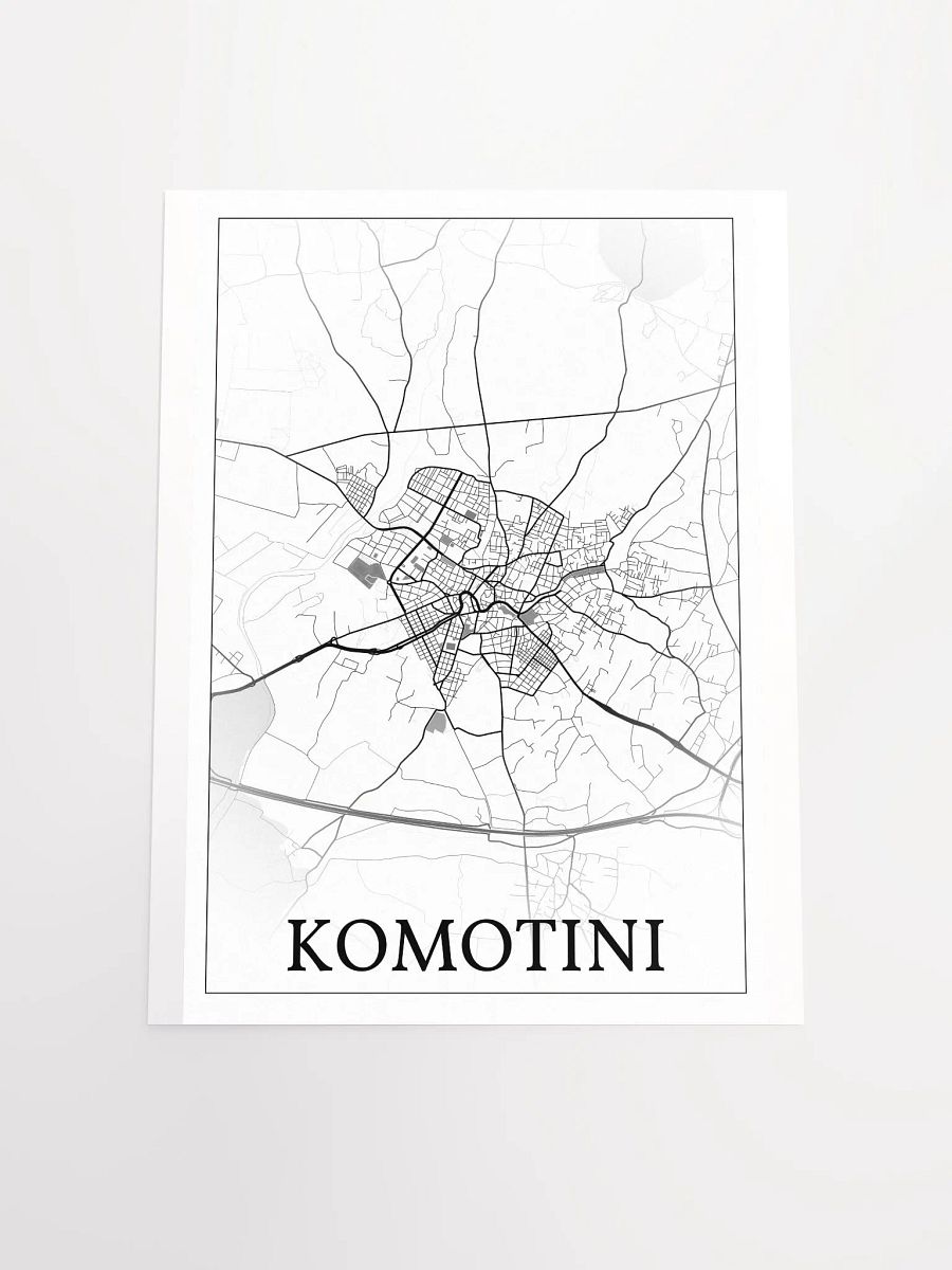 Komotini, Greece, city map print product image (16)