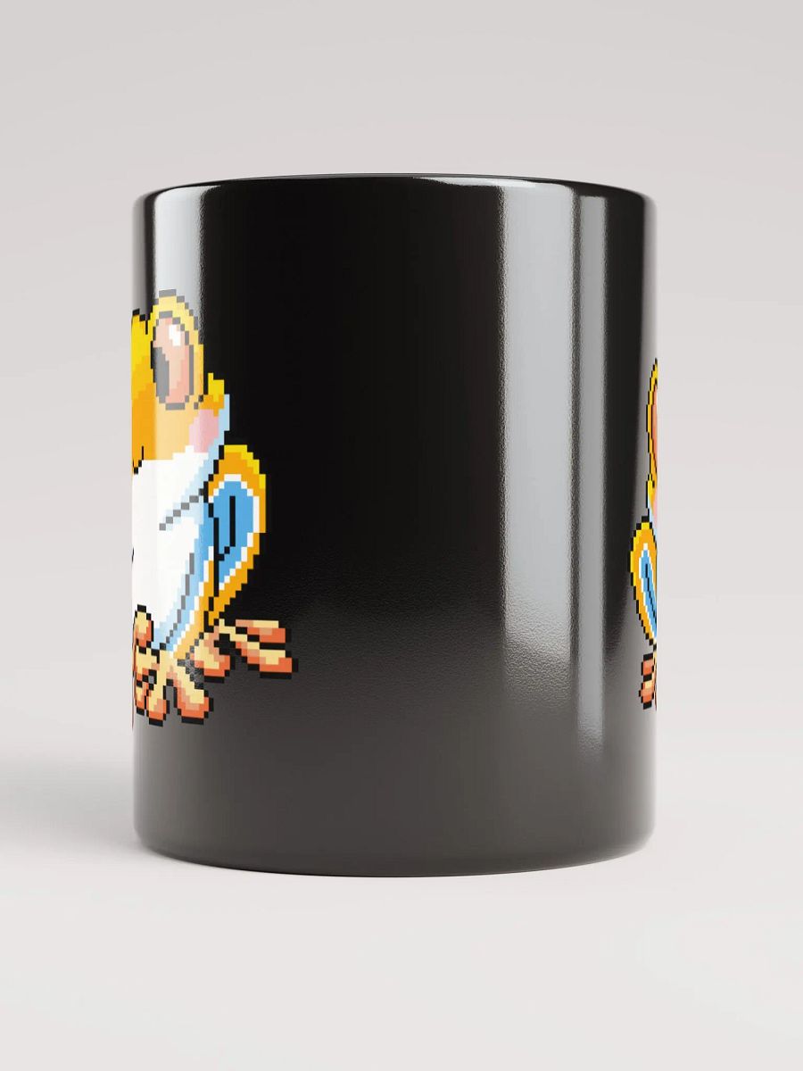 Yellow Rip the Frog Black Glossy Mug product image (3)