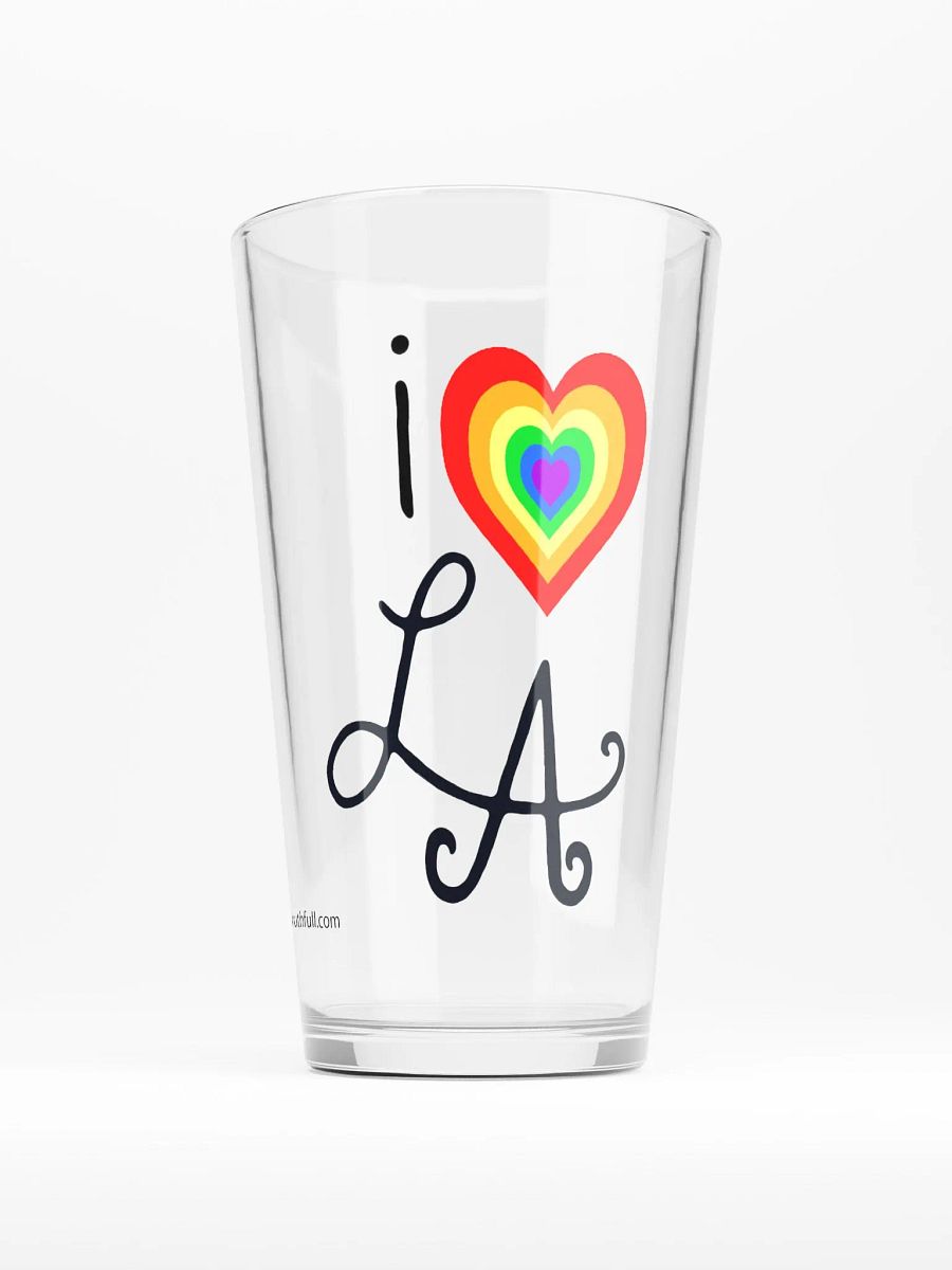 i ❤️ LA Pint Glass ~ Rainbow product image (1)