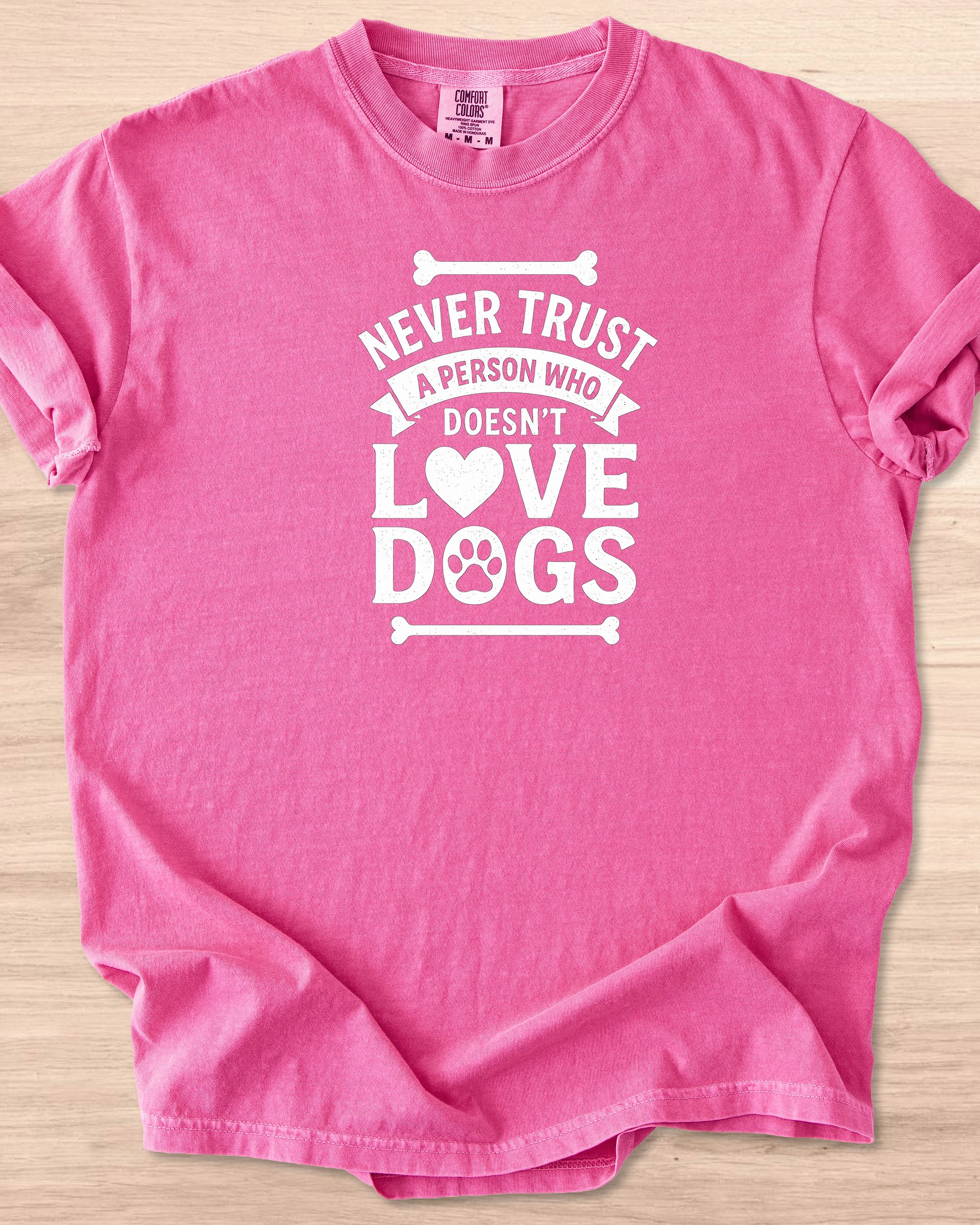 Never Trust A Person Who Doesn't Love Dogs Tee product image (24)