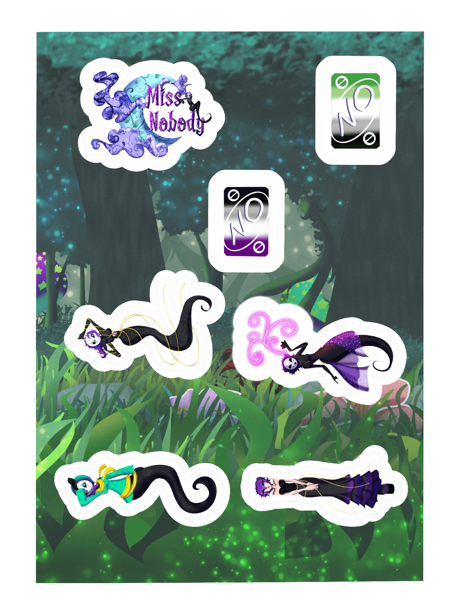 Miss Nobody Sticker Sheet product image (3)