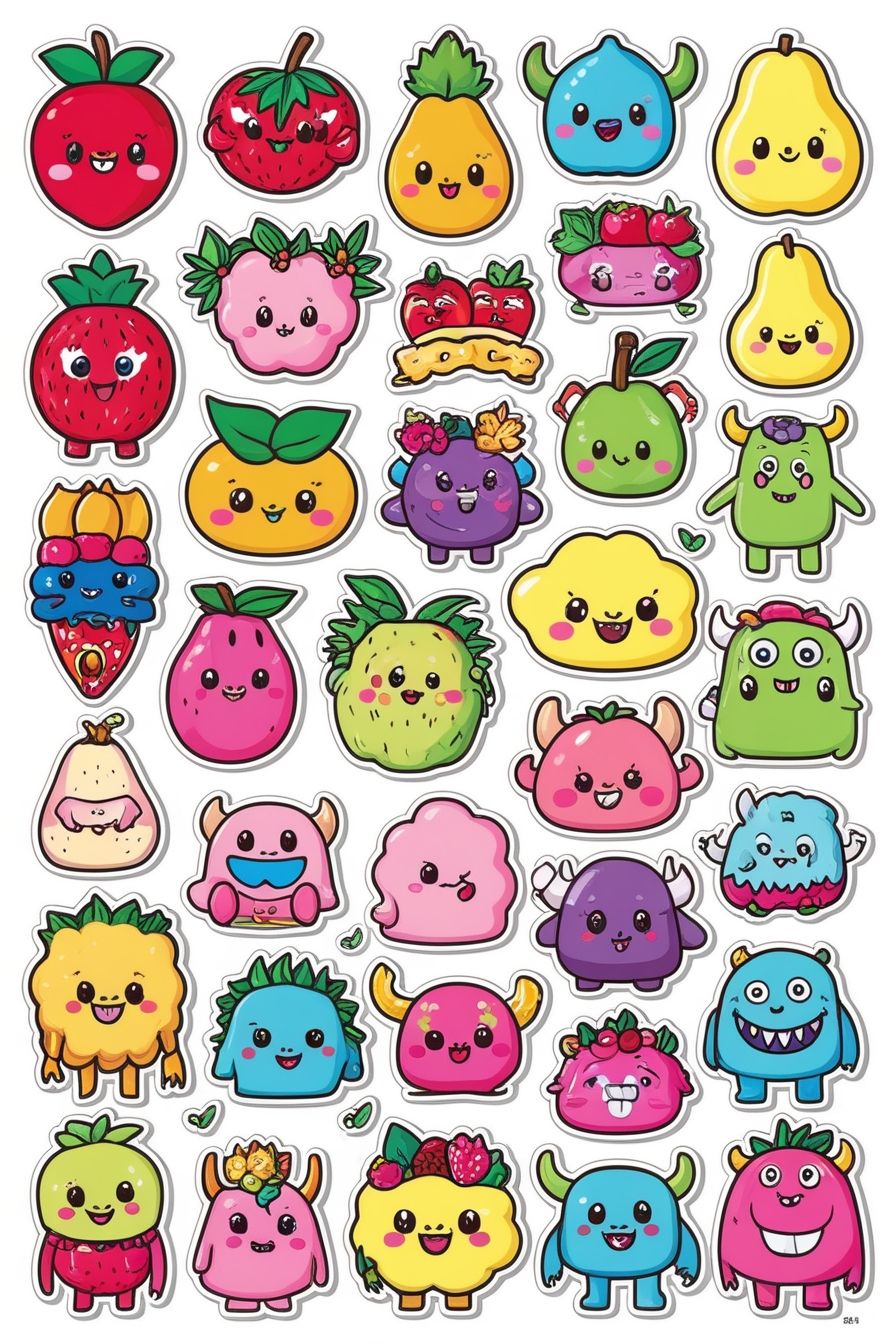 Nature’s Bounty: Fruits, Veggies & Outdoor Wonders in Stickers product image (5)