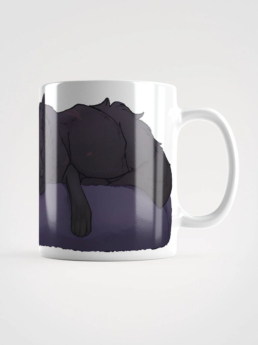 "The Slumbering Wolf" White Mug product image (1)