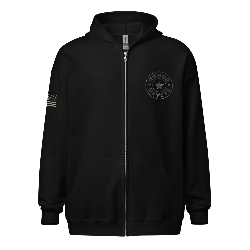 HONORUSVETS Star Zip Up Hoodie product image (1)