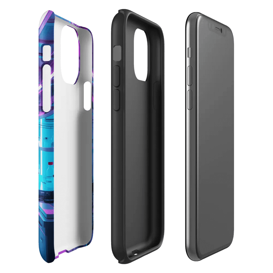 Cyan Circuitry - iPhone Tough Case product image (29)