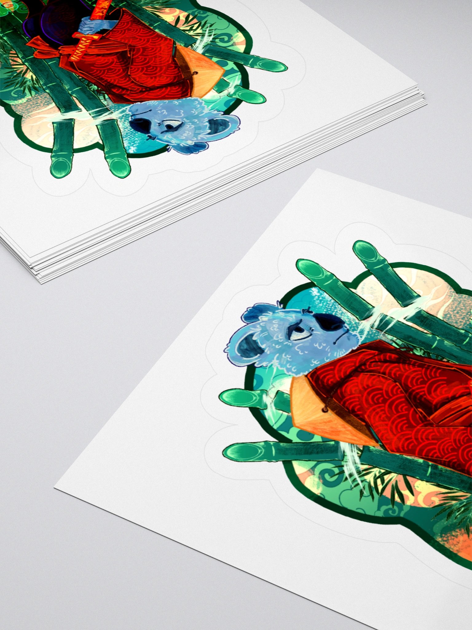 Koala Samurai Sticker product image (12)