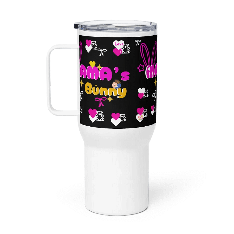 Mama's Bunny Stainless Steel Vacuum Travel Mug with Leakproof lid & Straw & Handle. Drinking Cup for Home Office School. product image (1)