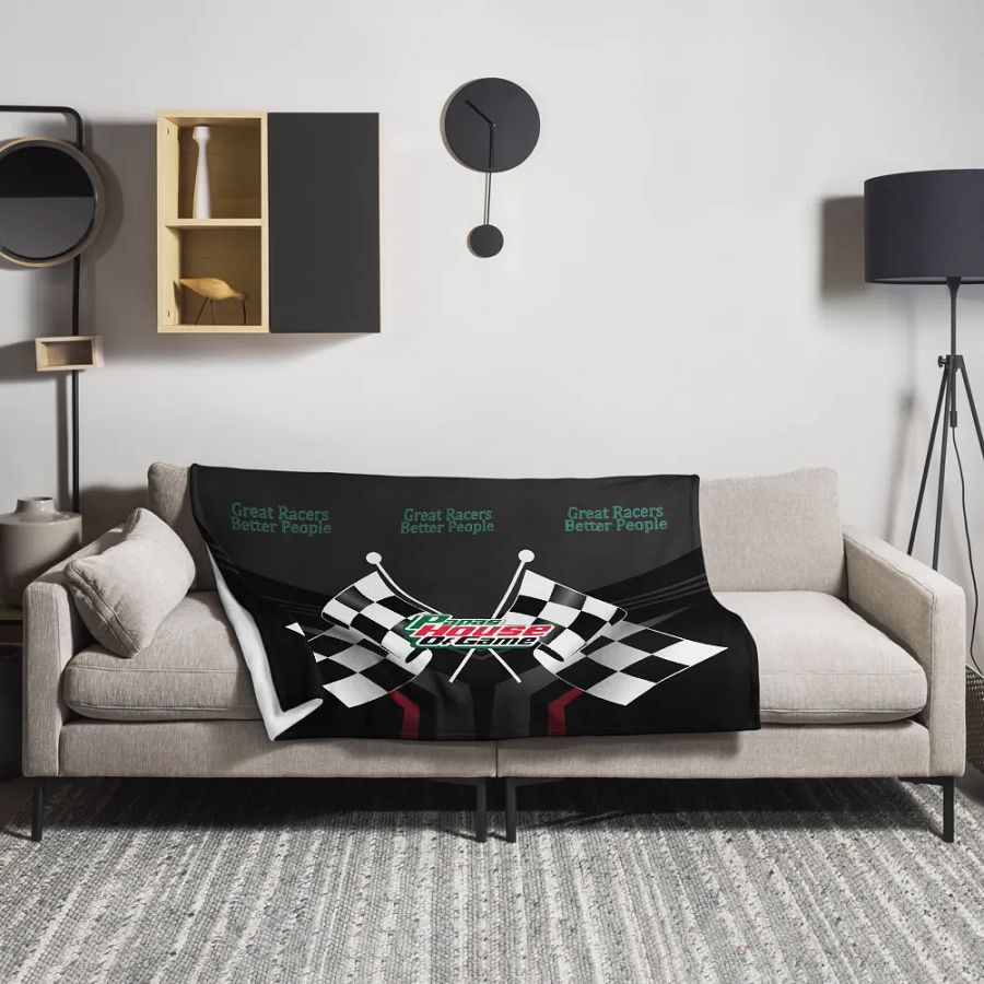 Checkered Flag Racing Throw Blanket product image (3)