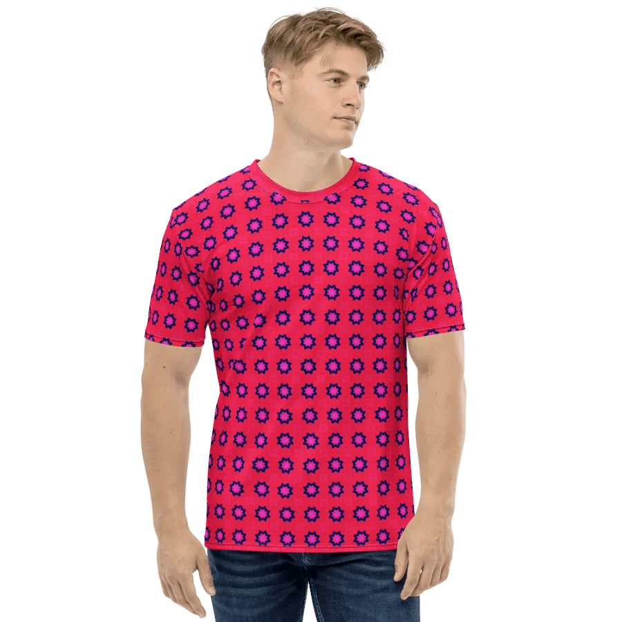 Abstract Red Men's Crewneck T Shirt product image (2)