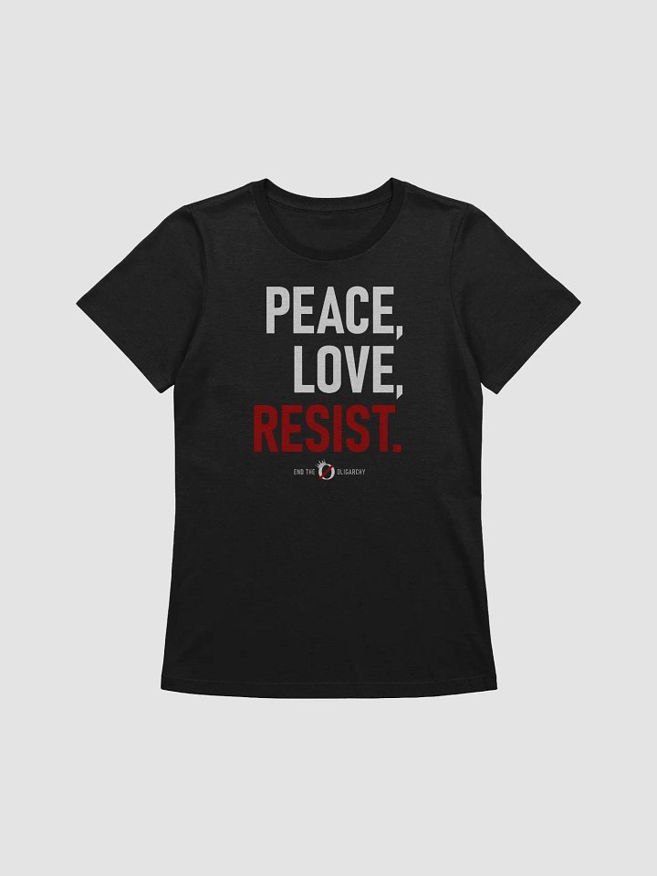 Women's Peace, Love, Resist T-Shirt product image (1)