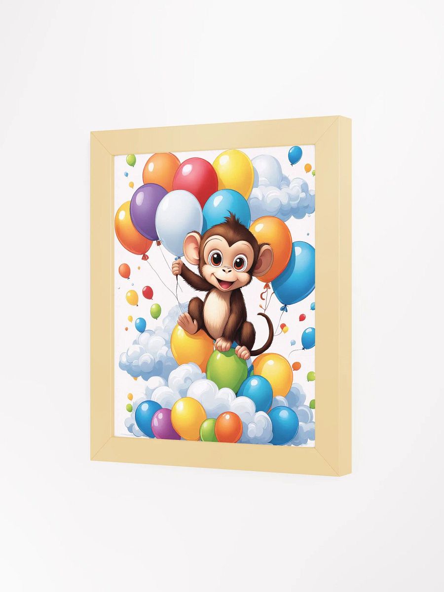 Baby Monkey - Nursery Wall Art - Framed product image (2)