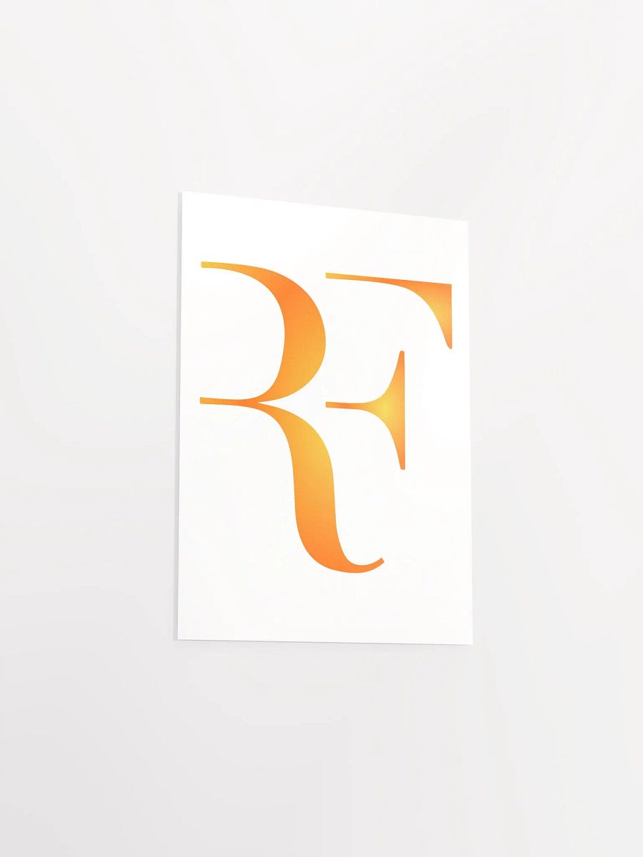Living legend roger federrer austalian open Orange Gradient Poster product image (29)