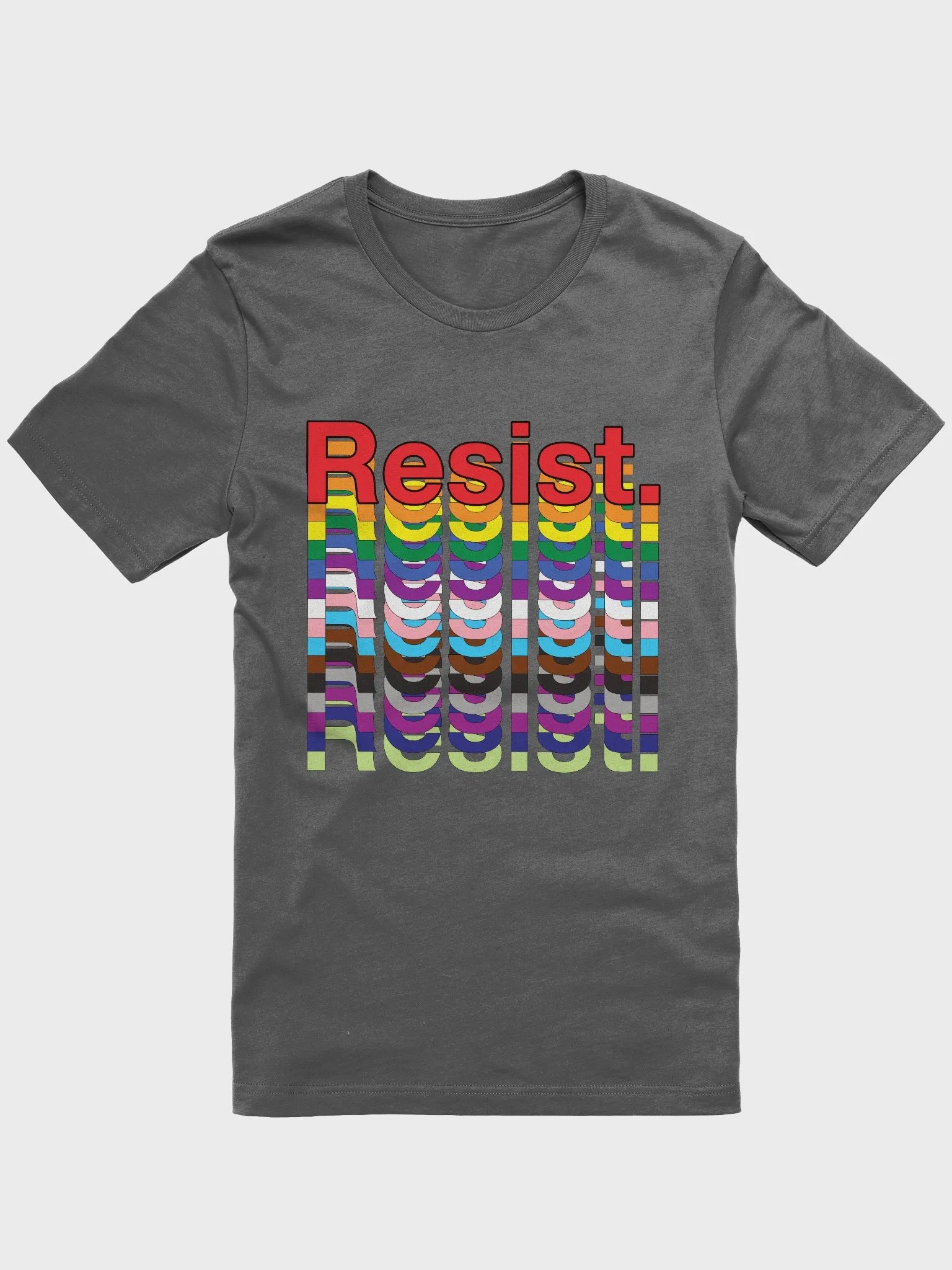 Resist - Rainbow Bella+Canvas Supersoft T-Shirt product image (7)