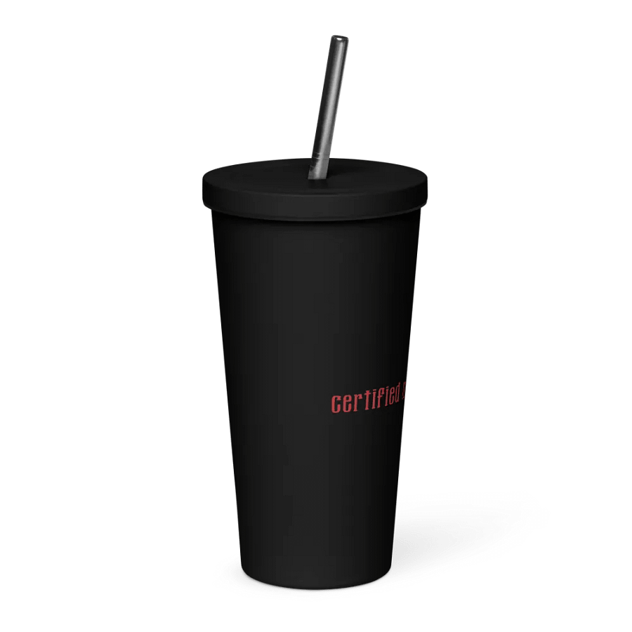 Certified Monster Fucker Tumbler with Straw - Black product image (4)