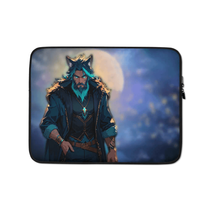 Moonlit Wolf Laptop Sleeve product image (1)
