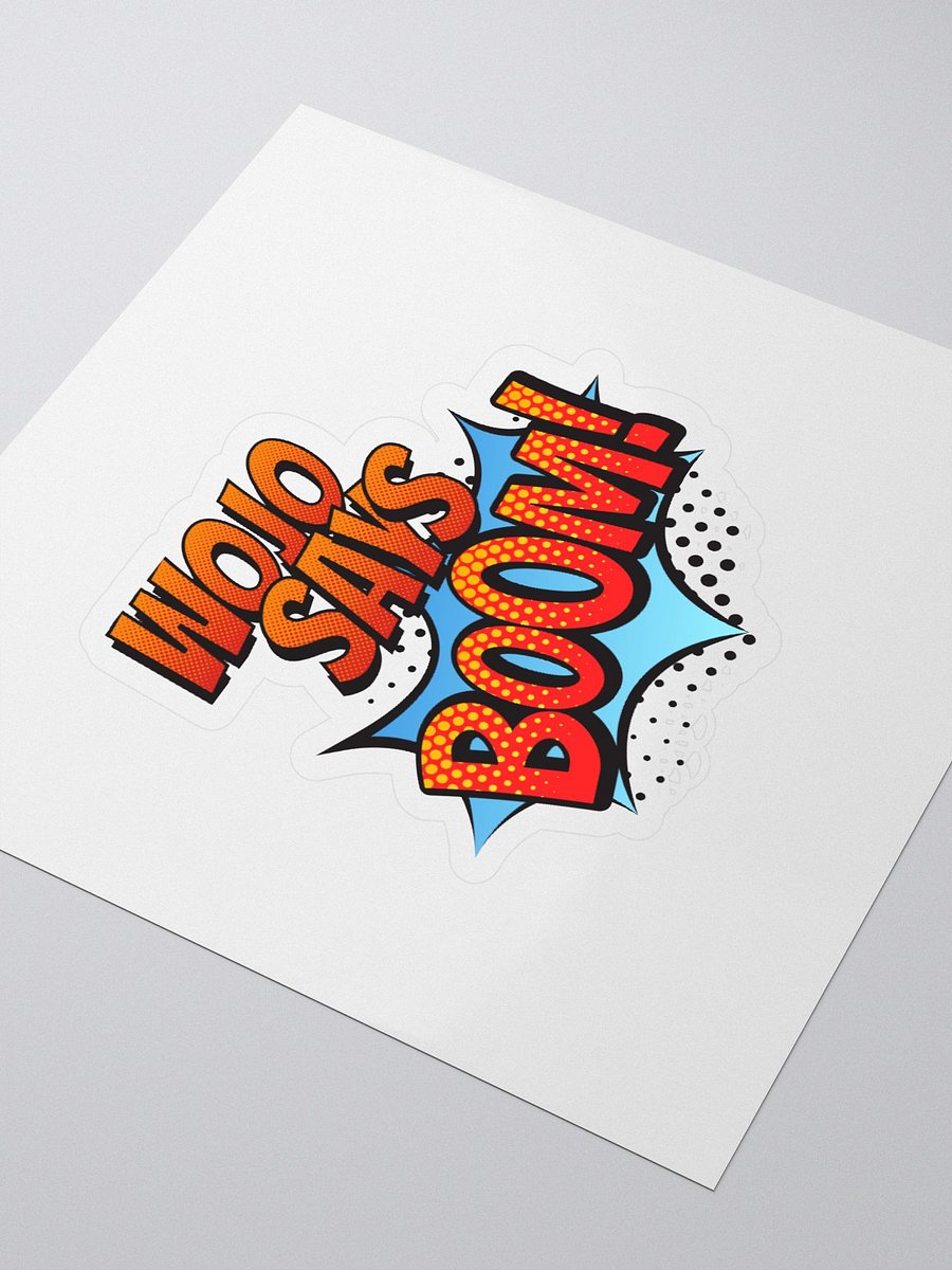 WOJO says BOOM Sticker product image (3)