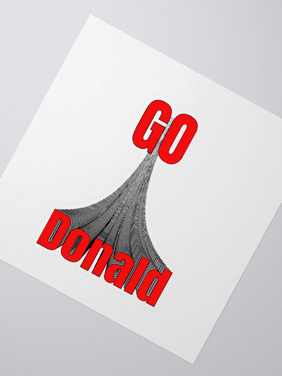 GO DONALD. Custom Cut Vinyl Stickers product image (5)
