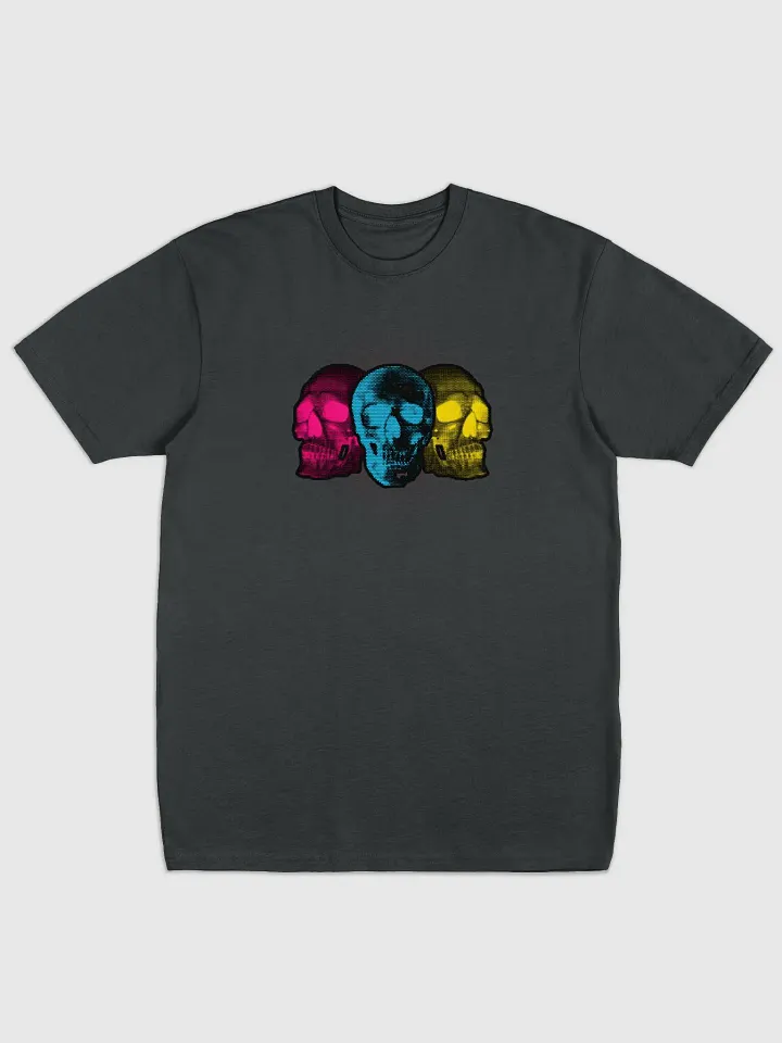 Tri-Colour Skulls Print Tee product image (1)