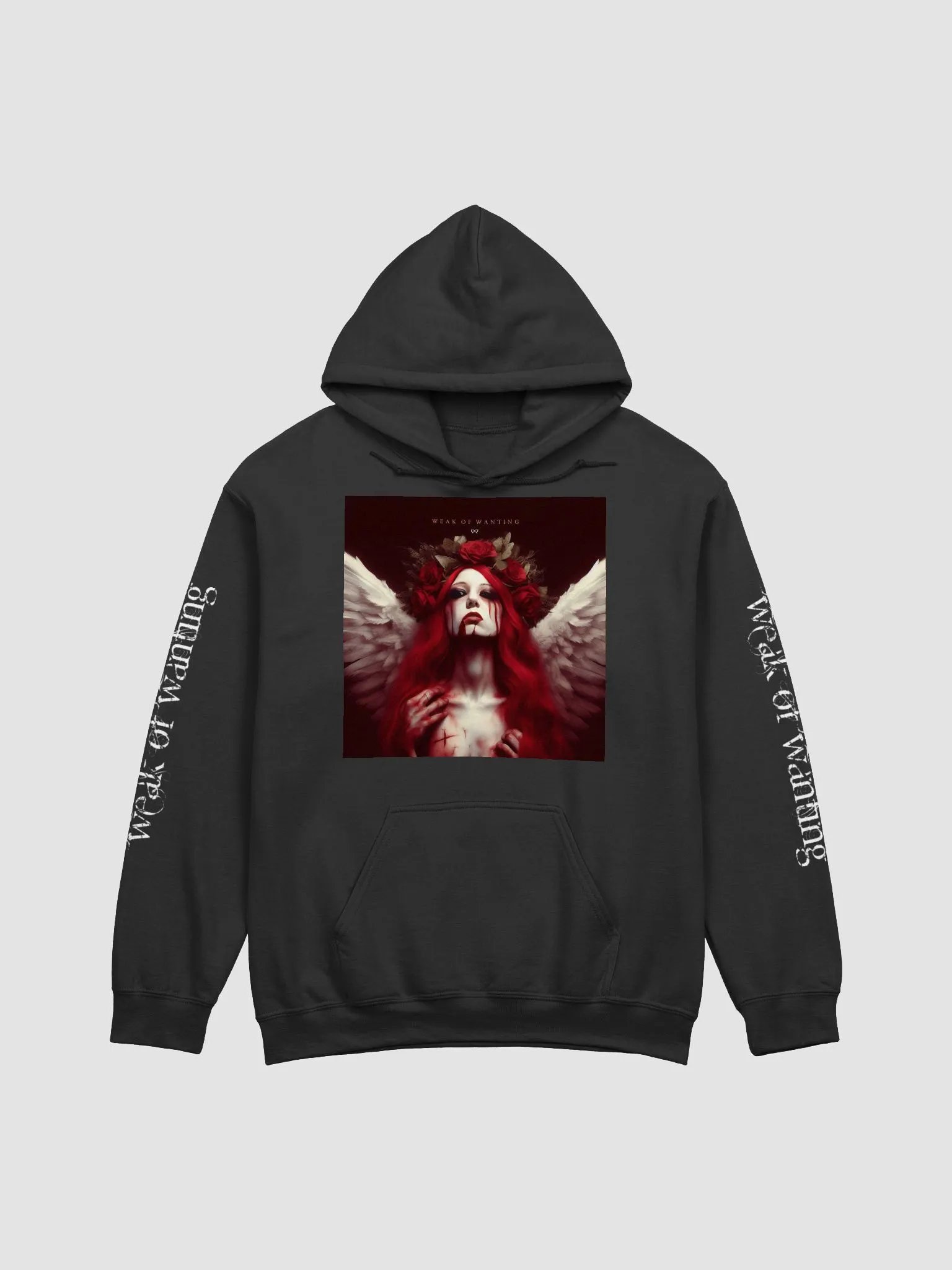 Weak Of Wanting Reversed Chaotic Angel Hoodie (Front, Back & Sleeve Print) product image (2)