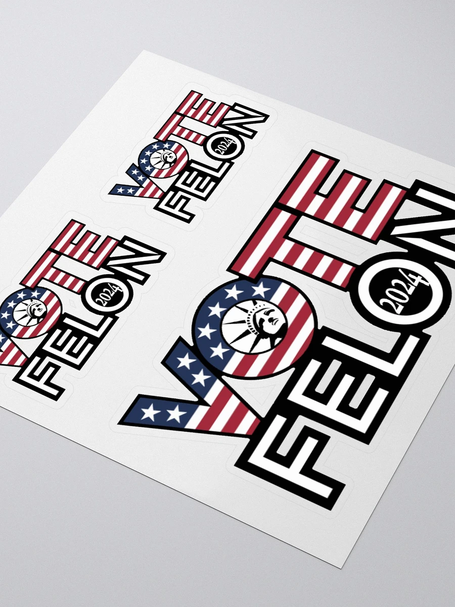 Vote Felon 2024 Vinal Sticker sheet product image (8)