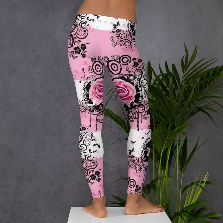 Romantic Rose All-Over Print Leggings product image (6)