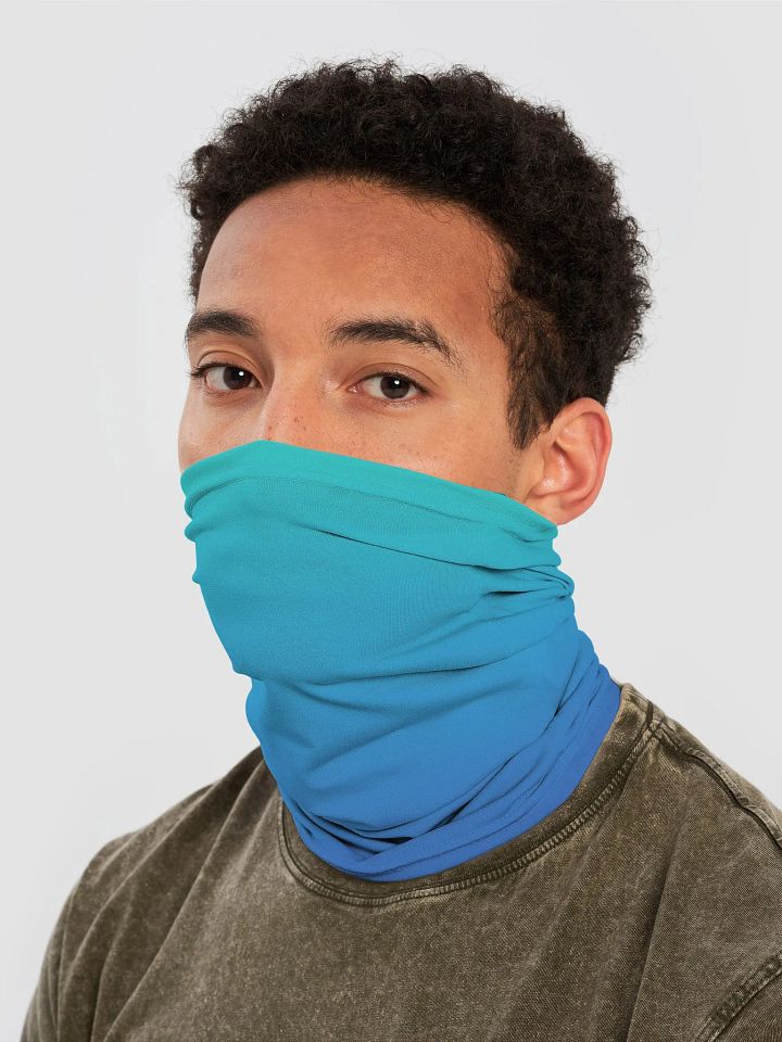 Gradient Blue Neck Gaiter product image (2)