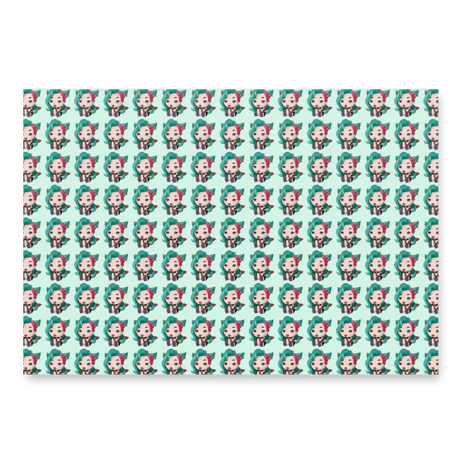 Cute Jemini Themed wrapping paper product image (4)