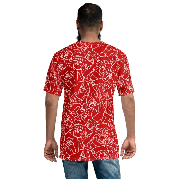 Loads of Roses · red-white crew neck t-shirt product image (2)