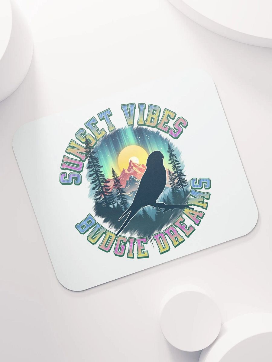 Sunset Vibes Budgie Dreams Mouse Pad product image (5)