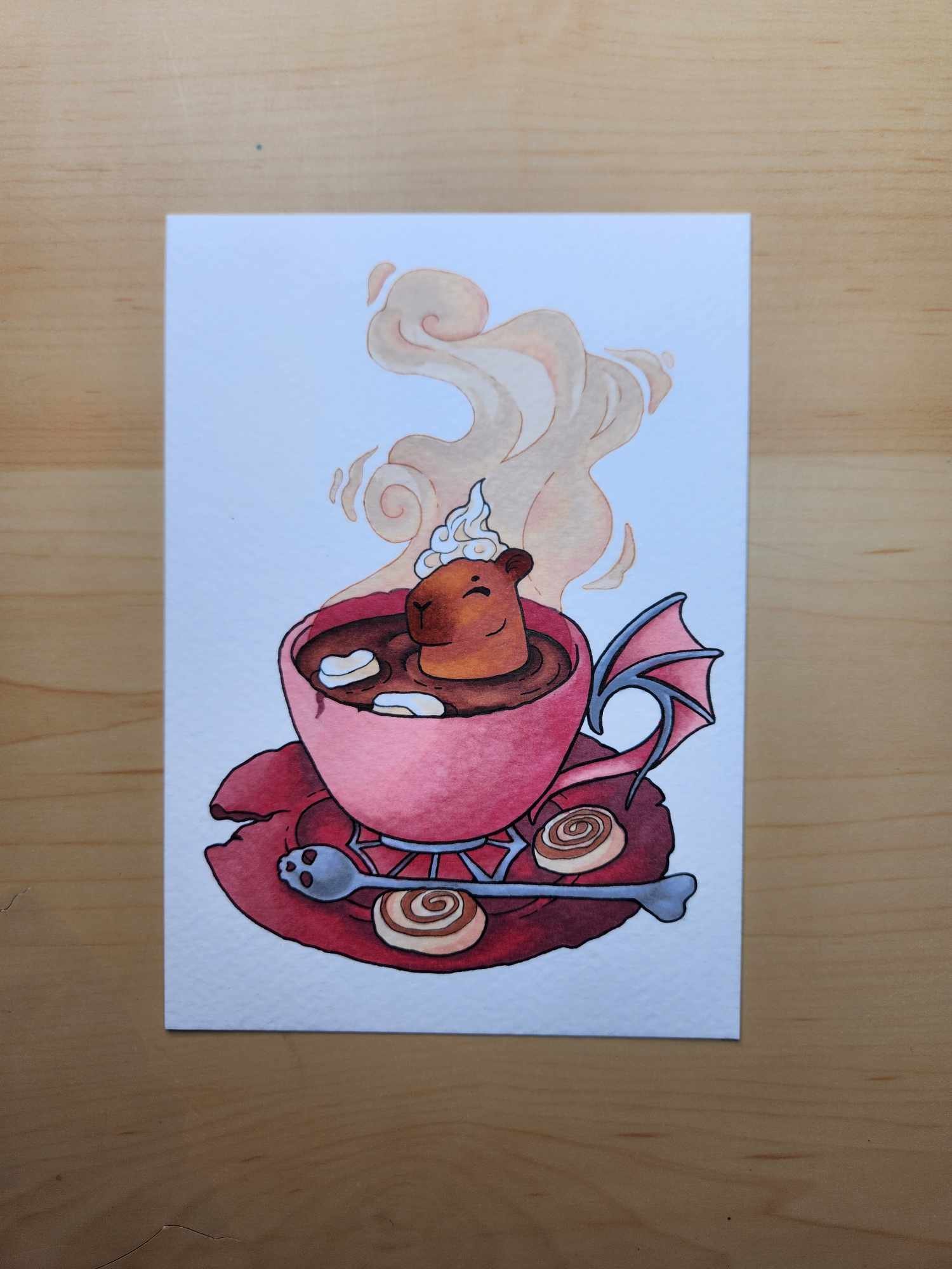 Dessin original Noël Capybara product image (2)