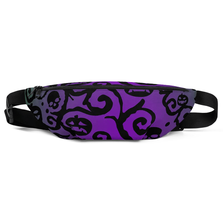 Green & Purple Scary Pumpkins Skull Fanny Pack product image (2)