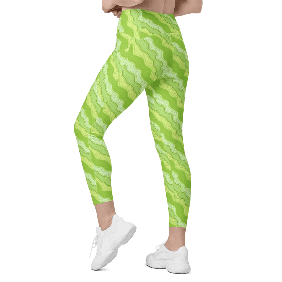 Green Wiggle Leggings (With Pockets!!) product image (8)