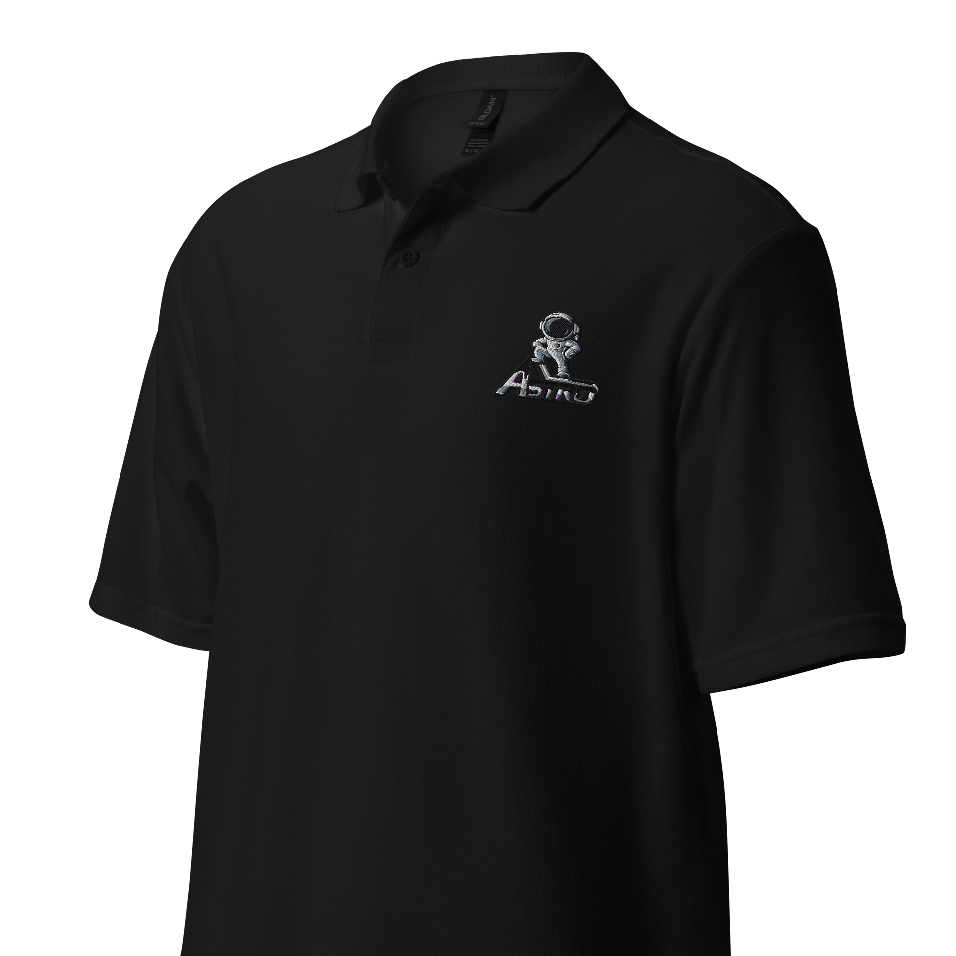 Astro Unisex Pique Polo Shirt - Premium 100% Cotton with Exclusive Astronaut Design product image (2)