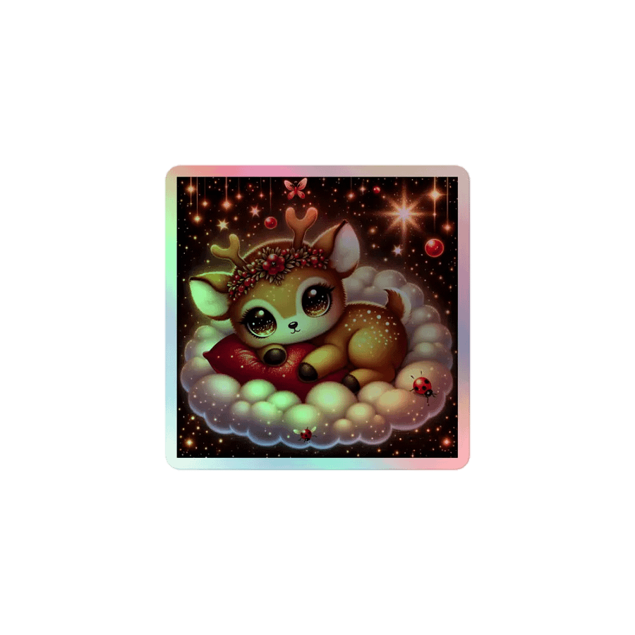 Enchanted Fawn Holographic Sticker Sheet product image (1)