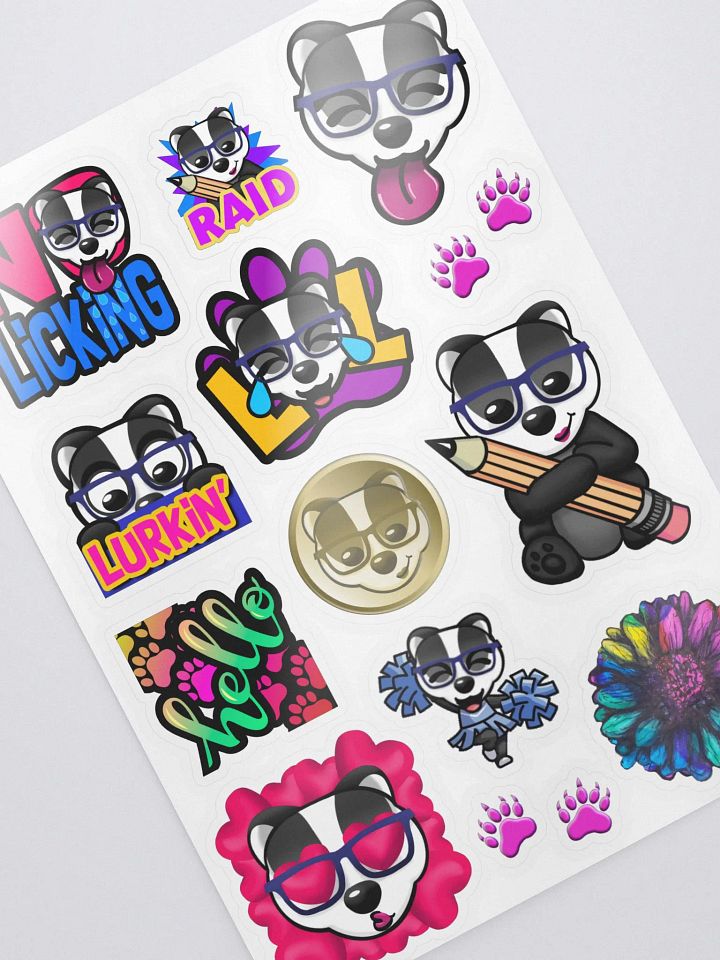 BadgerMakes Twitch Emote Sticker Sheet product image (1)