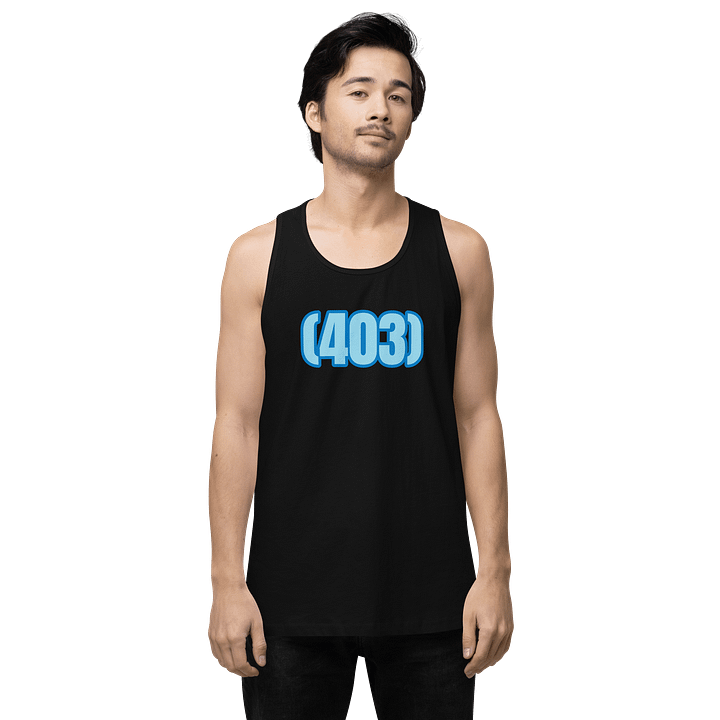 Bold Blue 403 Men's Tank Top-Area Code product image (1)