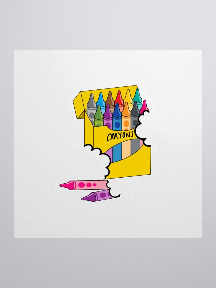 Colorful Crayon Chaos Kiss Cut Stickers product image (2)