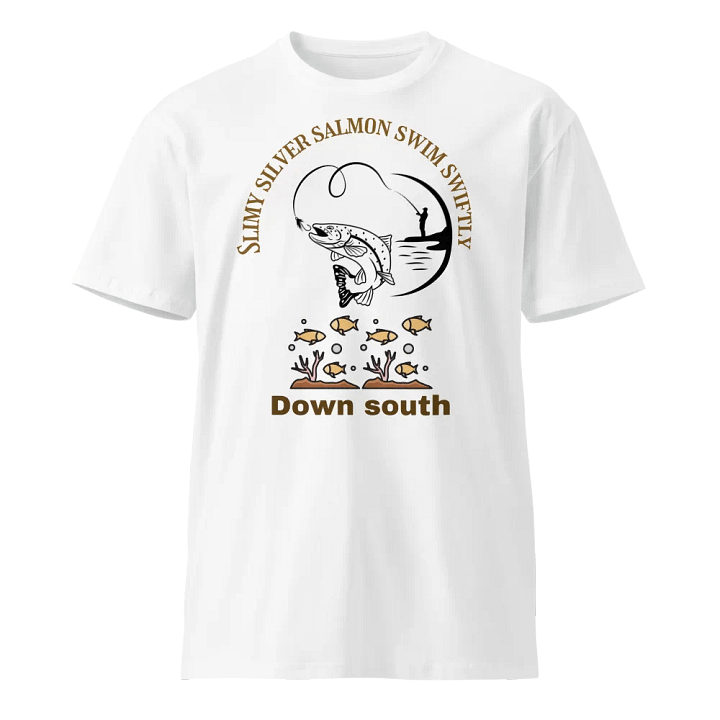 Same Same Salmon Eating Chicken Unisex T-Shirt product image (1)