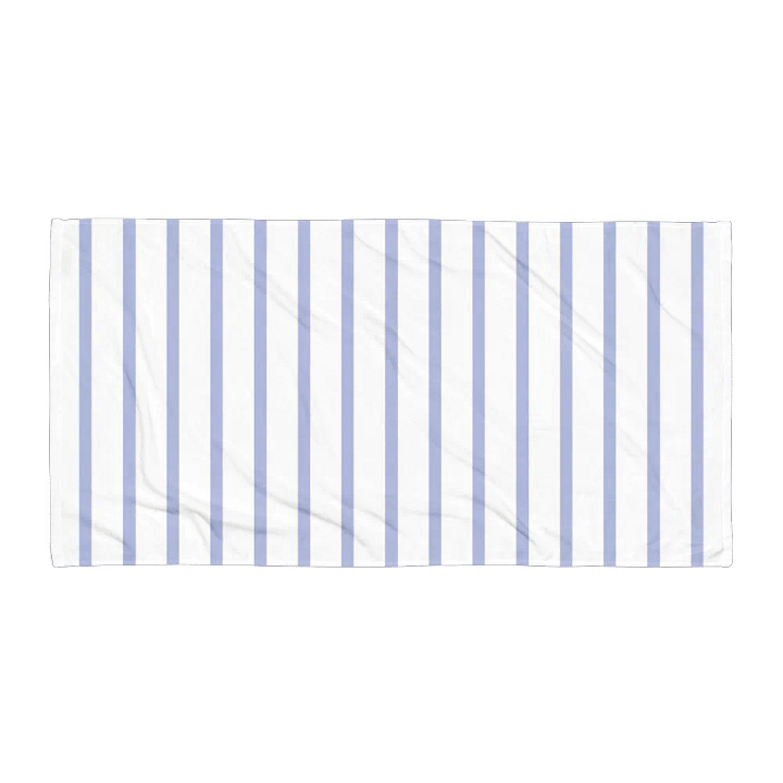 SEASIDE CHIC CLASSIC STRIPES BLUE WHITE TOWEL - Blau Weiss gestreiftes Handtuch product image (2)