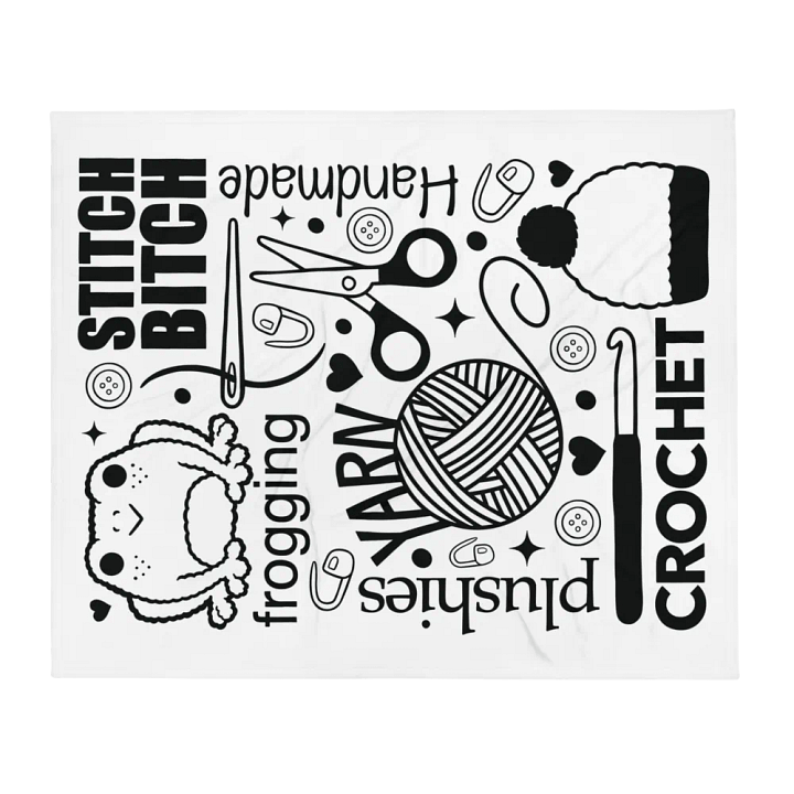 Crochet Doodle Throw Blanket product image (2)