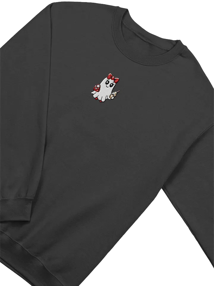 Stylish Ghost Embroidered Classic Crewneck Sweatshirt product image (2)