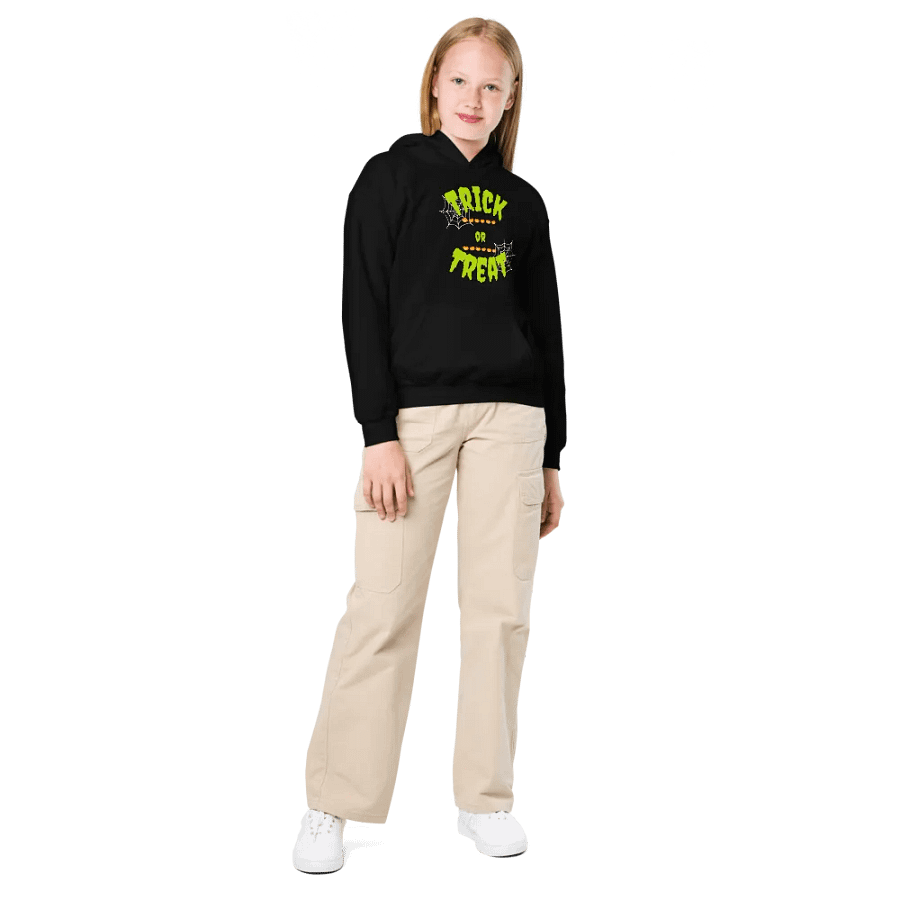 Trick or Treat Halloween Youth Hoodie product image (2)