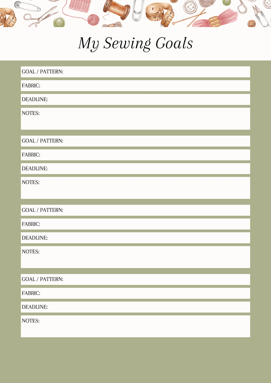 Sewing Year Planner 2025: Your Ultimate Digital Sewing Companion product image (8)