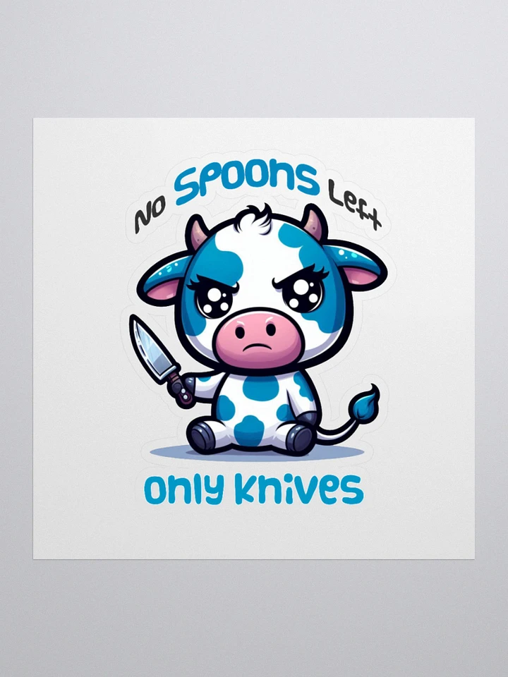 No Spoons Sticker product image (2)