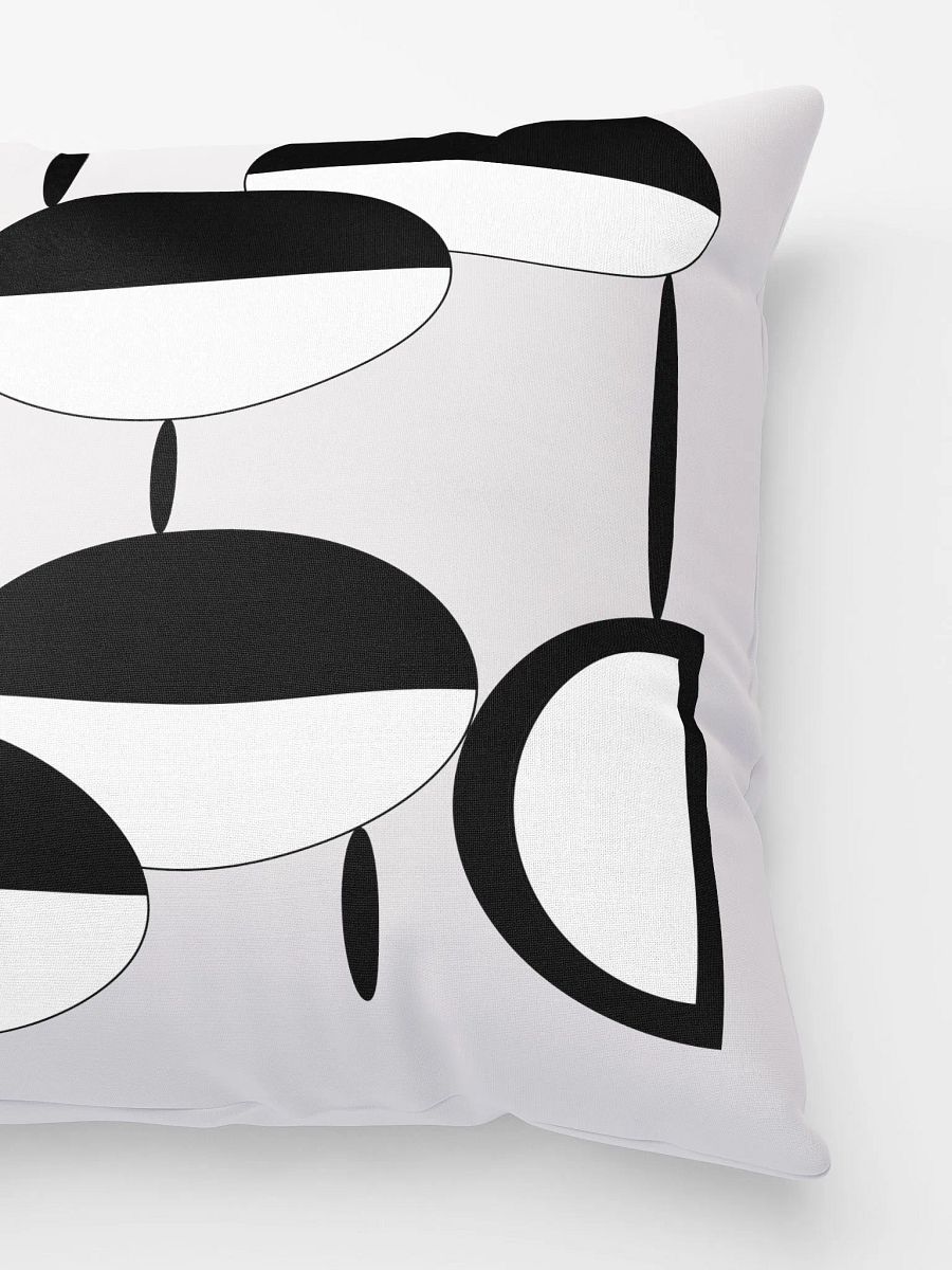 Modern Black and White Throw Pillows – Geometric Cushions for Sofa – Decorative Black White Pillows for Living Room product image (5)