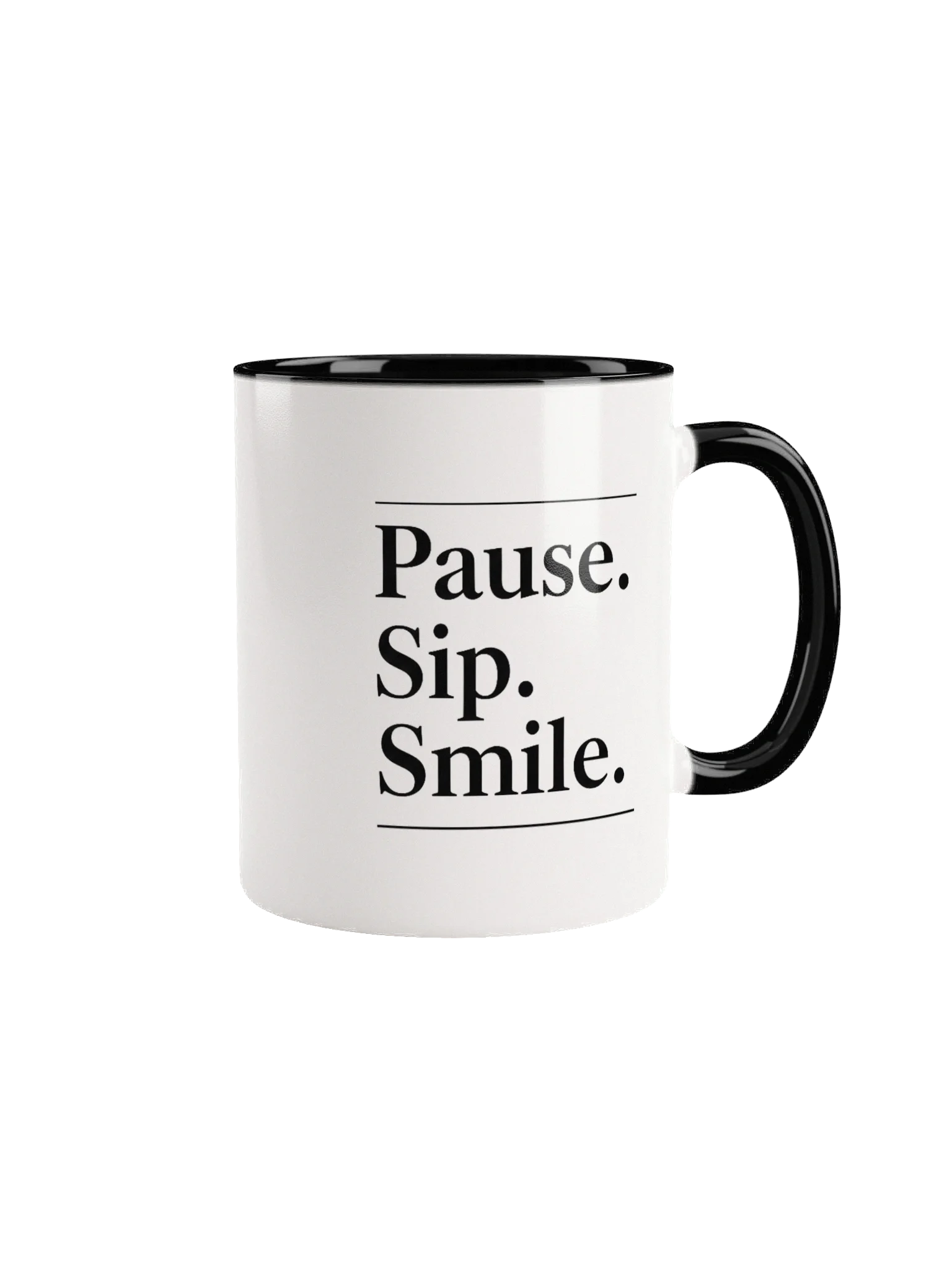 Pause. Sip. Smile. Mug – Inspirational Coffee & Tea Cup | Perfect Gift for Relaxation & Mindfulness product image (1)