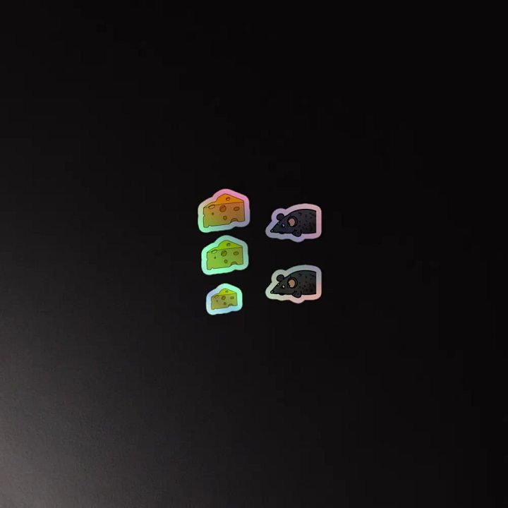 Hobo Rats Holographic Sticker Sheet product image (4)