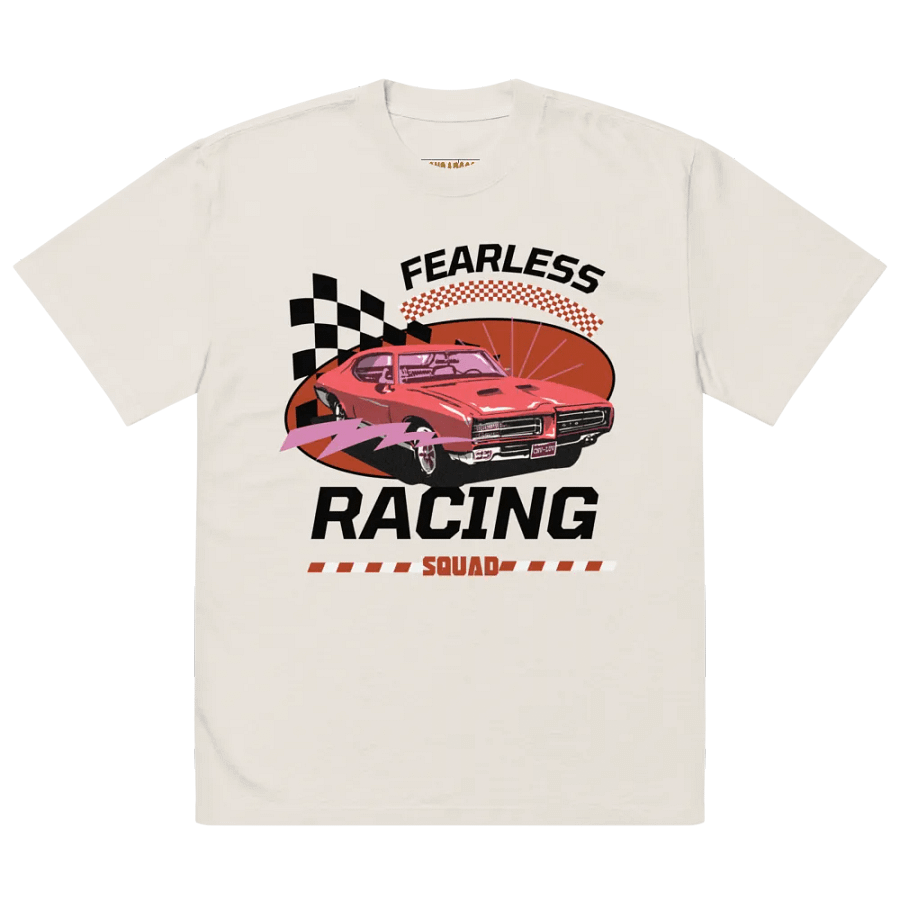 Fearless: racing oversized t-shirt product image (1)